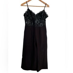 NWT NSR Wide leg Lace black jumpsuit size large